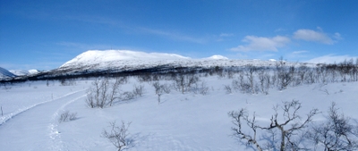 View from Vidmyr trail to Nos